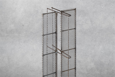 Stremaform®  stay-in-place formwork for working joints in walls with integrated waterstop cage