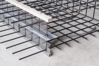 Stremaform® formwork for working joints prepared for different waterproofing systems