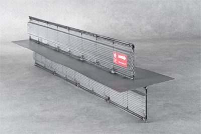 Stremaform<sup>®</sup> plaque de positionnement des joints de travail avec tôle de jointure (noire)